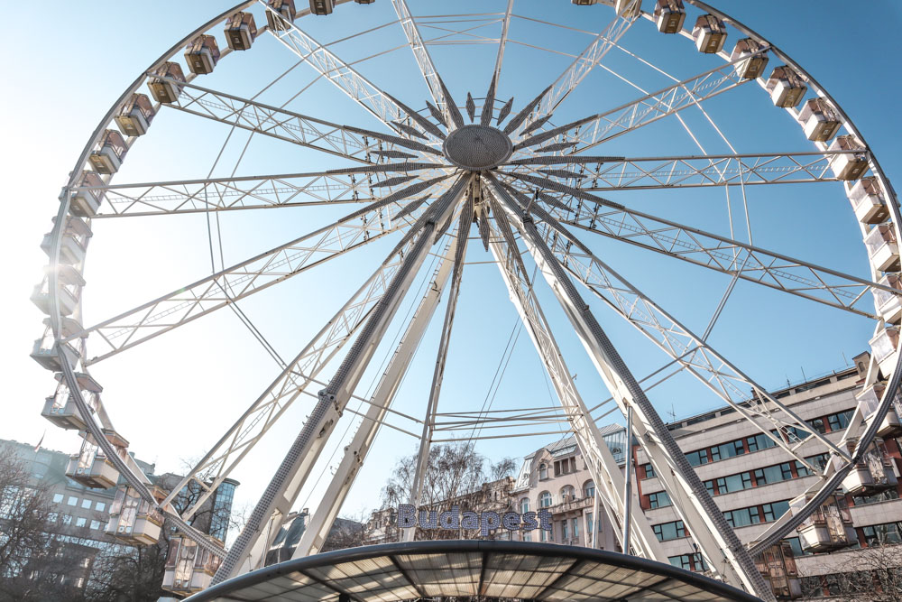הגלגל הענק של בודפשט Budapest Eye  ביום