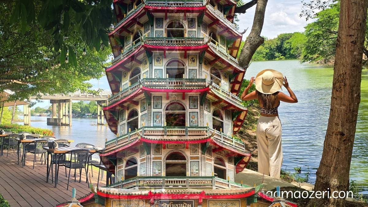 נופים מקנצ'נבורי – הנהר בגן החיות, חדר האוכל במלון ומקדש הנמר